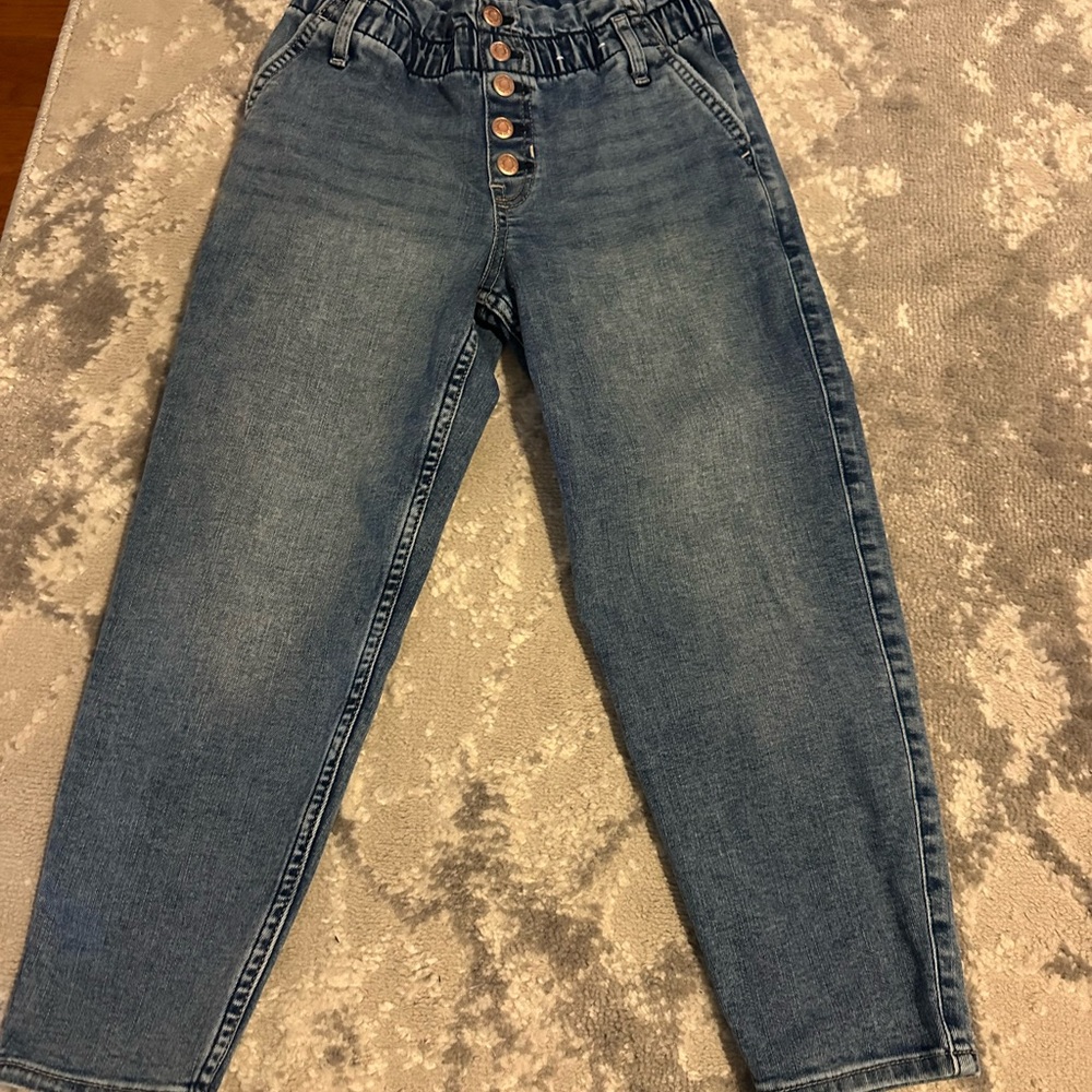 Abercrombie Kids Blue Mom Jeans size 7/8